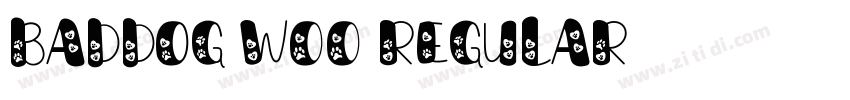 BadDog W00 Regular字体转换